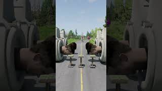 Funny Cars Skibidi Bollard Trap Crush – BeamNGdrive [upl. by Leamsi]