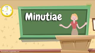 How to Pronounce Minutiae  Minutiae Pronunciation [upl. by Atikan]