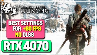 Best Settings for Black Myth Wukong  RTX 4070 amp R5 7600  1440p  HB Custom Preset [upl. by Tan435]