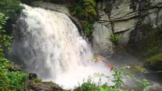 Looking Glass Falls in Brevard North Carolina on October 3 2015 [upl. by Ylurt]