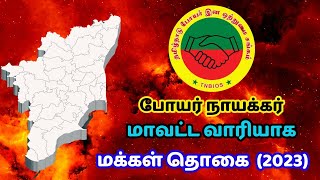 போயர் மாவட்ட வாரியாக மக்கள் தொகை  boya caste population in tamilnadu [upl. by Nellir]