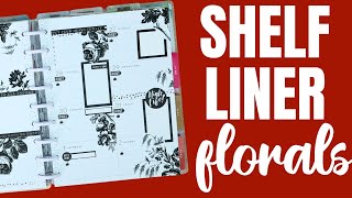 Classic Dashboard Happy Planner Plan With Me  Floral Dollar Tree Vinyl [upl. by Mcafee]