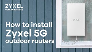 How to install Zyxel 5G outdoor routers  NR7302NR7303 unboxing setup mounting [upl. by Auqinimod]