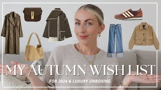 AUTUMN 2024 WISH LIST amp LUXURY UNBOXING Katie Peake [upl. by Iralav]