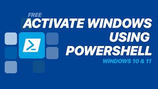 2024 How to Activate Windows 10 or 11 from PowerShell [upl. by Nuahs271]