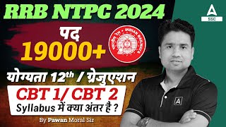 RRB NTPC Syllabus 2024  RRB NTPC Eligibility  NTPC New Vacancy 2024 Syllabus for CBT 1 amp CBT 2 [upl. by Som]