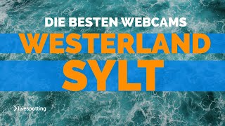 Westerland auf Sylt Erlebe den Strand die Promenade und die Nordsee in Echtzeit [upl. by Walden]