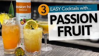 3 Passion Fruit Puree Cocktails  Easy Cocktails to make at Home  Drinkstuff [upl. by Ronald]