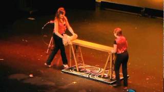 Becky Blaney Performs Zaney Blaneys Ladder Levitation [upl. by Summer]