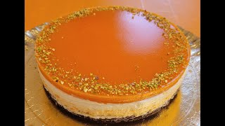 Cheesecake alla zucca e pistacchi  Una ricetta dolce salata senza cottura [upl. by Shriner64]