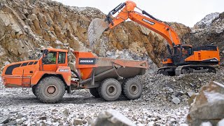 Doosan DX800 Loading Trucks [upl. by Ettenwad196]