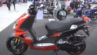 Peugeot Motorcycles Speedfight 4 50 cc Sportline Red Motorcycle 2023 Exterior and Interior [upl. by Capello]