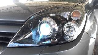 Scheinwerfer Bi Xenon mit Kurvenlicht Led Astra H [upl. by Shimberg]