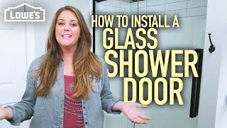 How to Install a Glass Shower Door w Monica from The Weekender [upl. by Ladnar931]