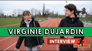 VIRGINIE DUJARDIN  la quotpremière damequot de lACRHO  INTERVIEW sur la piste avec Maxence [upl. by Nareht]