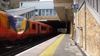 Trains at Putney Railway Station  South Western Railway  Monday 10th September 2018 [upl. by Imas]