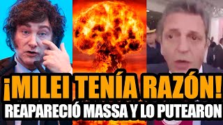 ¡MILEI TENÍA RAZÓN REAPARECIÓ MASSA Y LA GENTE LO ODIA  FRAN FIJAP [upl. by Ydnir]