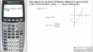 HarderMathcom  Newtons Method on a TI calculator [upl. by Dnalyaw320]