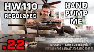 Weihrauch HW 110 22 Air Rifle Review  Accuracy TEST  Regulated PCP Airgun Carbine  SETUP Guide [upl. by Edholm]