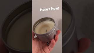 Fix a Tunneled Candle FAST Easy trick anyone can do candlemaking beeswaxcandles candles [upl. by Soalokcin]