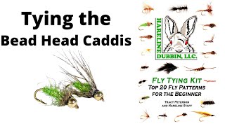 Fly Tying the Bead Head Caddis  Hareline Fly Tying Material Kit [upl. by Sherline]