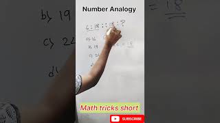 Math Numbers analogy short trickmath trick short Analogy Question short। important for all exams [upl. by Esele]