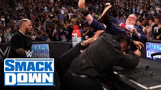 FULL SEGMENT The Bloodline attack Paul Heyman SmackDown highlights June 28 2024 [upl. by Hole]