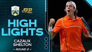 Cazaux v Shelton Round 2 Highlights  Rolex Paris Masters 2024 [upl. by Gilmour873]