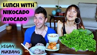 LETTUCE WRAP • Mukbang with my special friend [upl. by Latt287]