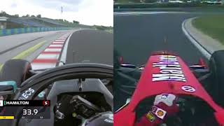 Ferrari F2004 vs Mercedes W11  Hungaroring Pole [upl. by Jerz]