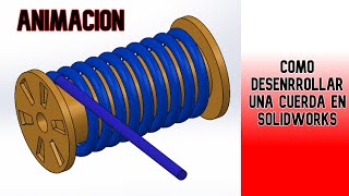 Cómo hacer un truco impresionante en SolidWorks Simulación de cuerda [upl. by Nylarat]