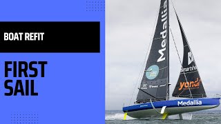 Medallia IMOCAs first sail since refit [upl. by Johnny]