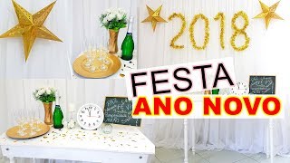 Decoração de FESTA de ANO NOVO Ideias para 2022 [upl. by Anaehs525]