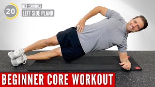 Core Workout For Beginners  10Minute Follow Along [upl. by Lanuk]