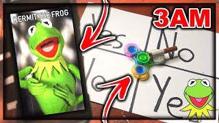 DO NOT PLAY CHARLIE CHARLIE FIDGET SPINNER WHEN CALLING KERMIT THE FROG AT 3AM THIS IS WHY [upl. by Hsepid]