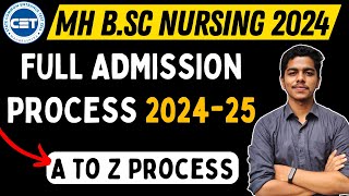 BSc Nursing Admission 2024  Full Admission Process  Maharashtra  A to Z  bscnursing [upl. by Smailliw474]