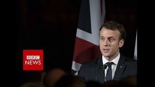 FULL INTERVIEW French President Emmanuel Macron on Brexit and Trump  BBC News [upl. by Emyle]