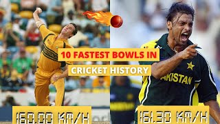 10 Fastest Bowls In Cricket History [upl. by Aidnahs495]