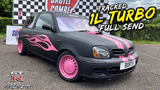 LEGENDARY SENDS IN BORIS THE 1L TURBO MICRA GTR [upl. by Gnouh]