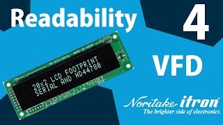 Noritake VFD Readability Part 4  Display Response Comparison [upl. by Eityak258]