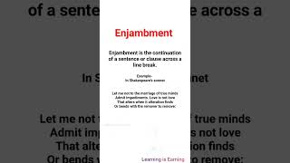 Enjambment figure of speech in hindi Enjambment figureofspeech litrary technique [upl. by Cardew]