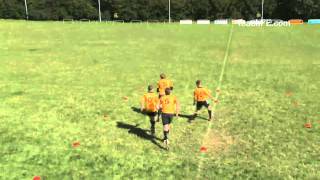 Rugby Drills  Pass amp Pop [upl. by Pickett148]