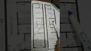 12x49 House Map  دو مرلہ گھر کا خوبصورت نقشہ Wame923155339412 [upl. by Murage962]