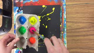 Splatter Painting Demo [upl. by Myke174]