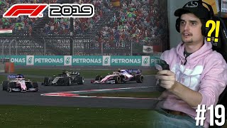 ZE RIJDEN OP DROGE BANDEN BIJ NAT WEER  F1 2019 Career Mode 19 [upl. by Arutnev]