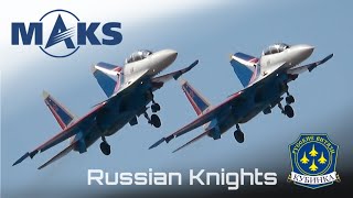 MAKS Airshow ✈️ Russian Knights Su30SM Dancing in Overload [upl. by Leisha]