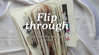 journal flip through  MID YEAR flip through  journal aesthetic scrapbook [upl. by Earaj]