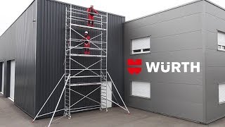 Échafaudage roulant en aluminium  Würth [upl. by Ggerk]