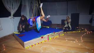 Shibari theater  Tati Limati Veda Ram Guzel Apsara Goa 2019 [upl. by Annahsohs]