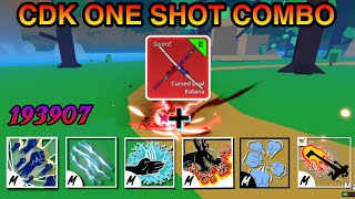 CDK Combo with all fighting styles  One Shot Combo in blox fruits bloxfruits roblox [upl. by Jahdal]